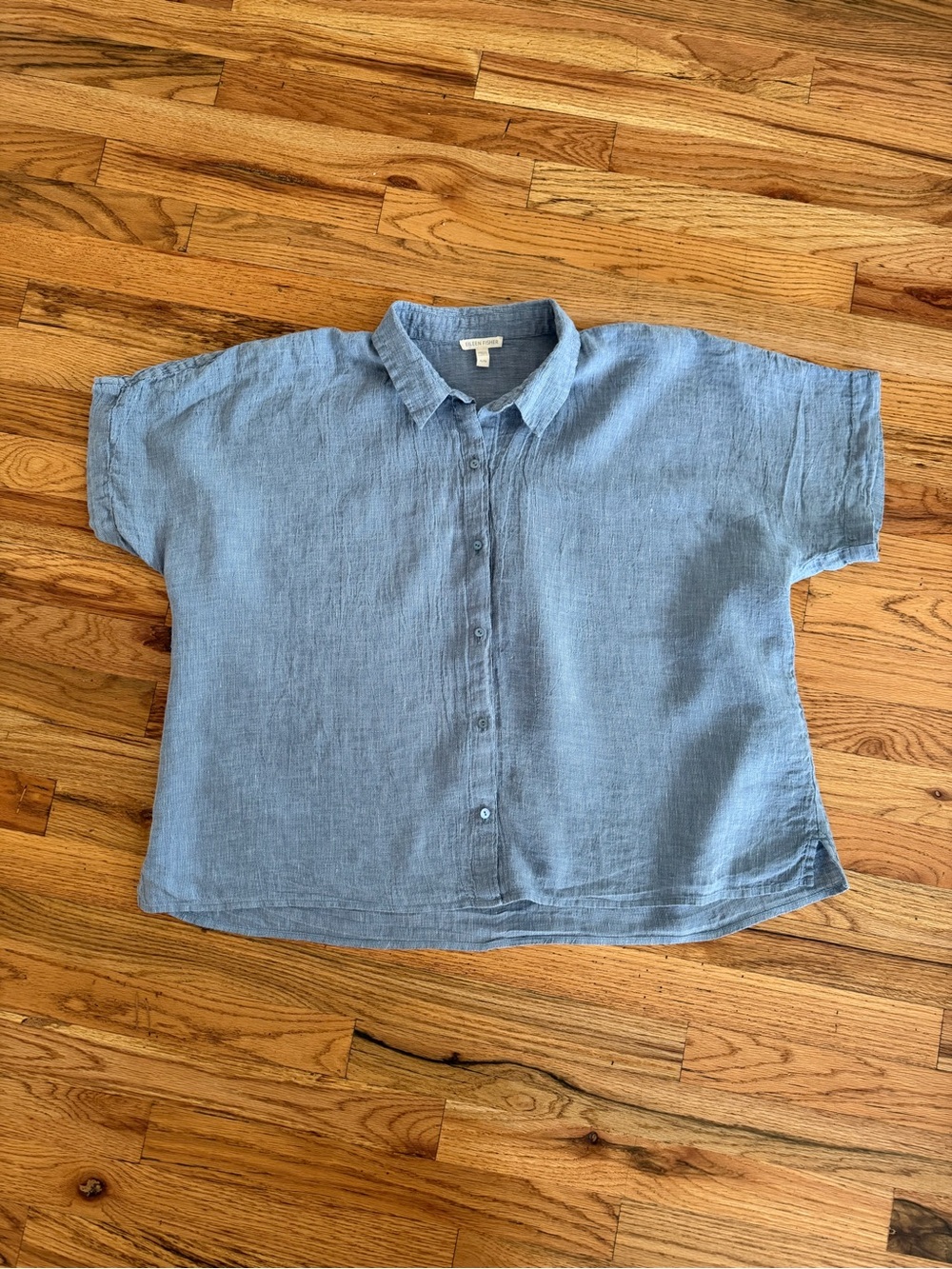 Eileen Fisher Organic Linen Button-Up